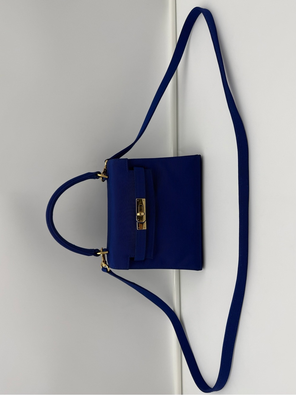 🇮🇹COLOMBO 1937 MILANO • MINI 18 Crossbody Bag in Blue Silk • Made in ITALY - Picture 14 of 16